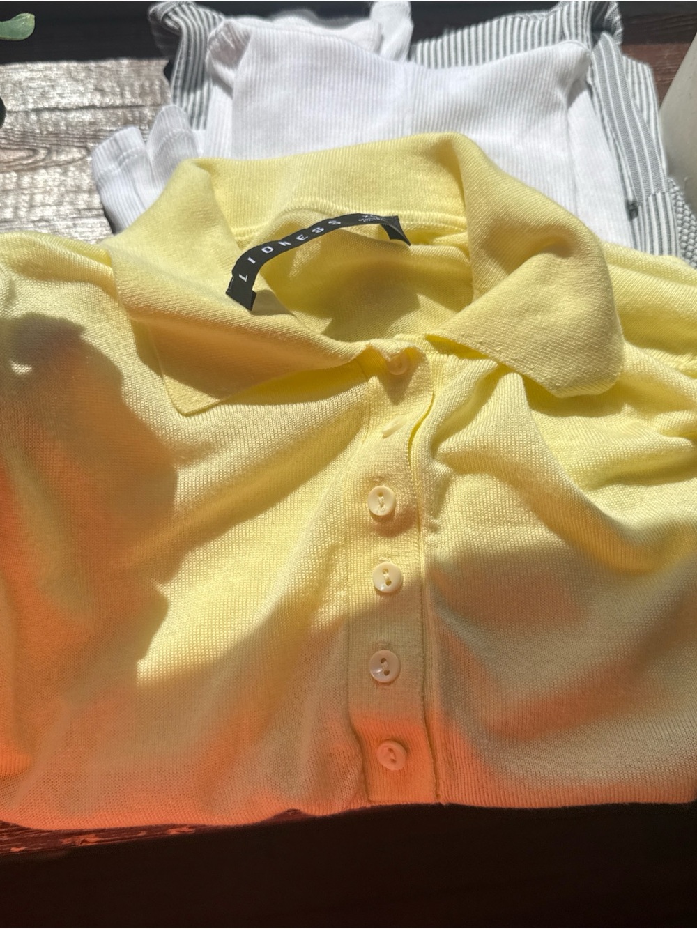 Lioness Girls Yellow long-Sleeve Polo Top - Picture 6 of 7